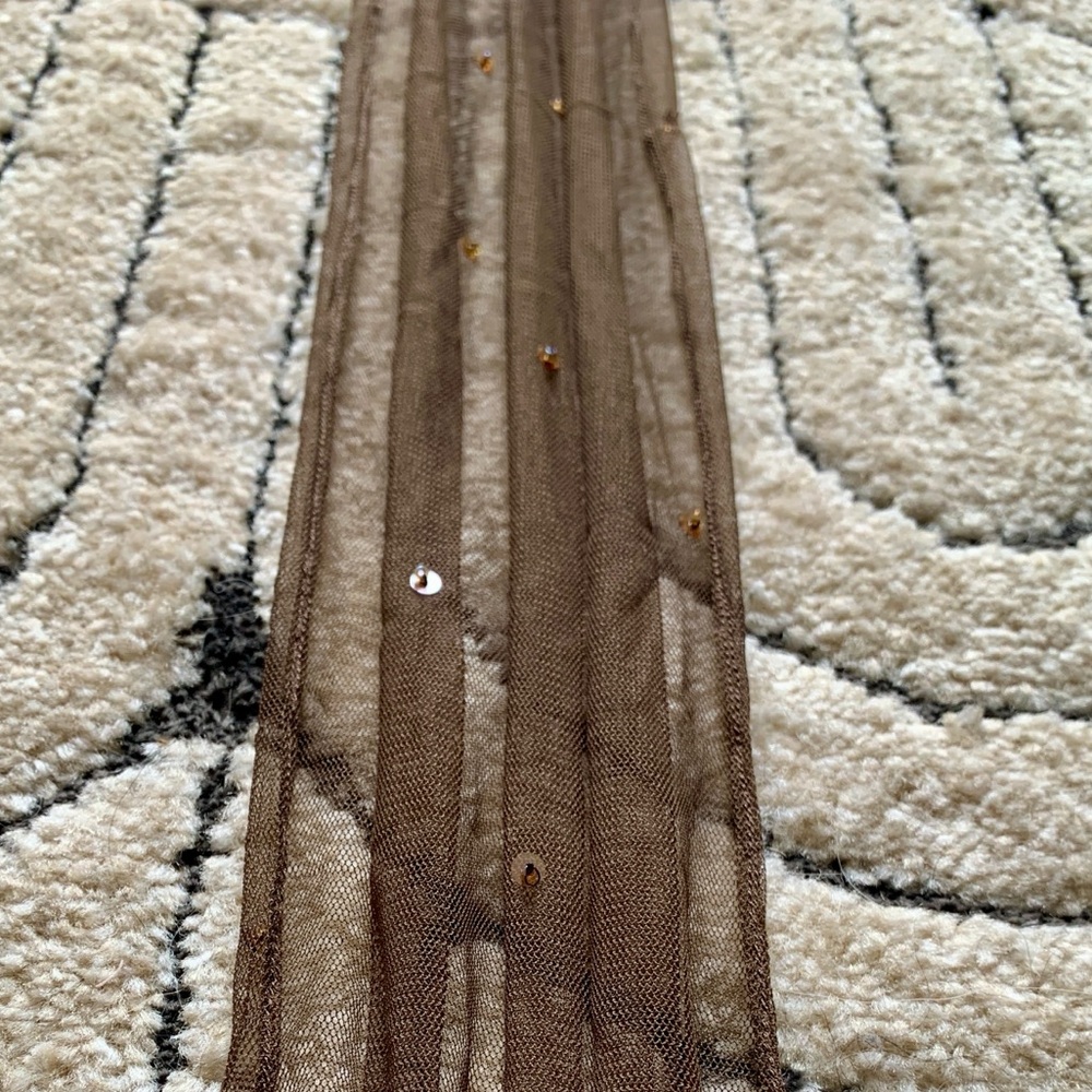 Chan Luu Semi Precious Stones Mesh Belt - Chocolate - Picture 13 of 13